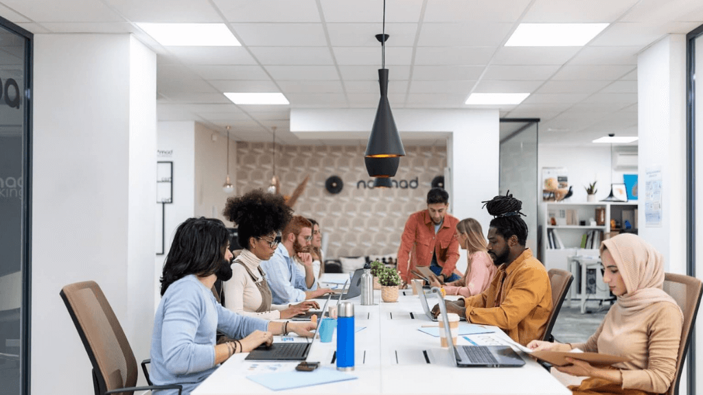 lugar de trabajo, cómodo y flexible en Madrid